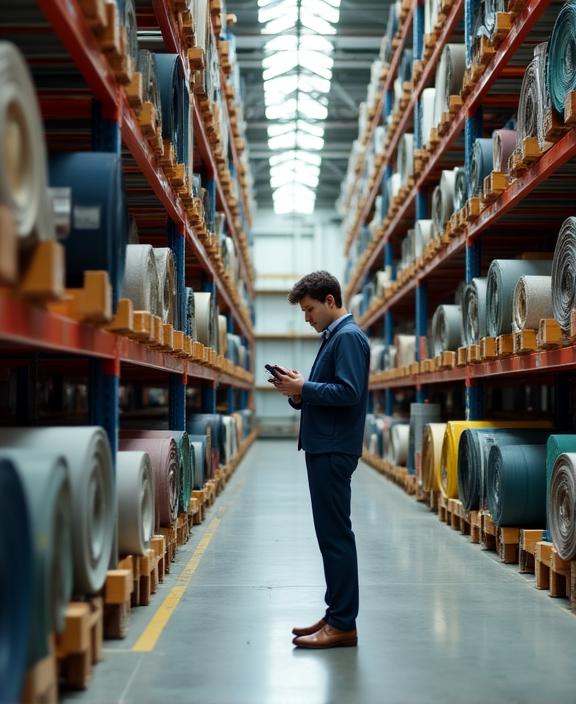 Gestión de inventario textil y almacén de alta tecnología